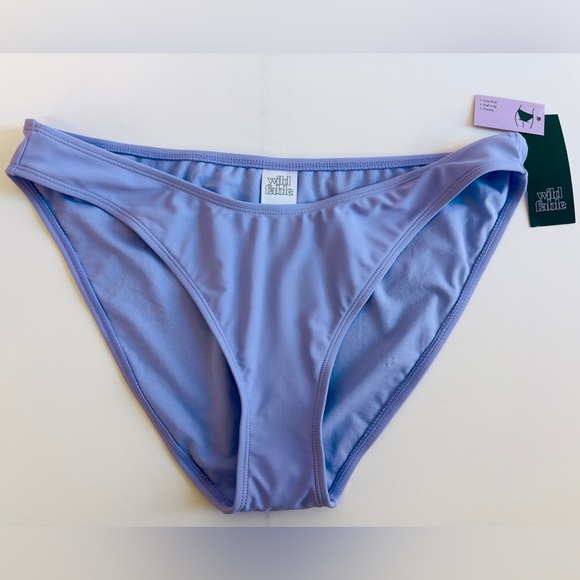 Wild fable Lilac Low Rise High Leg Cheeky Bikini Bottom Large (12-14) - Picture 4 of 8